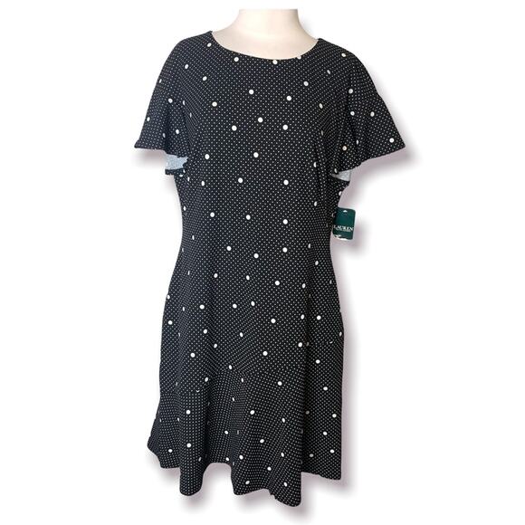 NWT Lauren Ralph Lauren Kayson polka dot dress - Picture 5 of 6